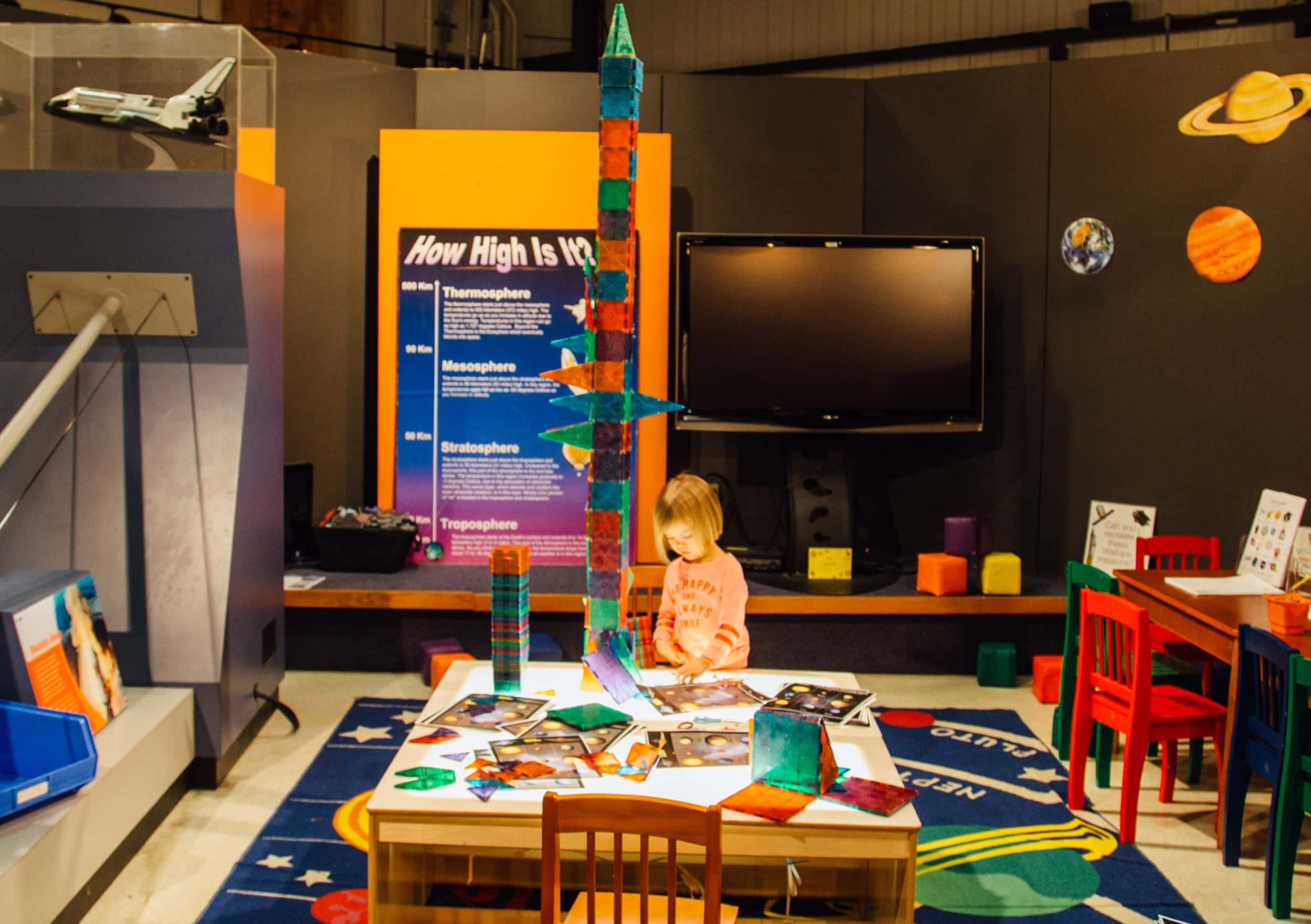 The kids area of Wallops Visitor Center - and this was taken before their new exhibits! (Photo by NASA).